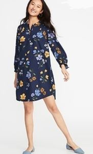 NWT Old Navy Blue Floral Dress